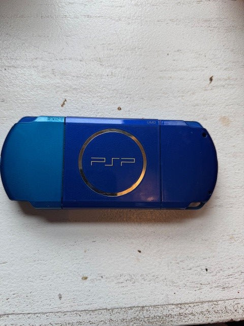 Blue Sony PSP 3000 (Modded) – 64GB – N64 & GBA Games Loaded
