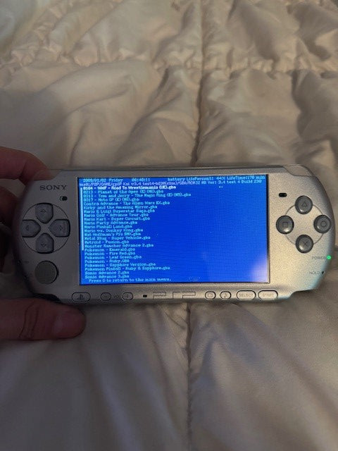 Silver PSP 32GB – Fully Custom GBA & N64 Games, Fully Functional
