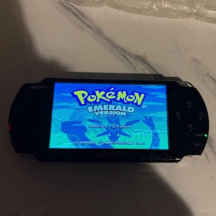 Black Sony PSP 3000 (Modded) – 32GB – N64 & GBA Emulators
